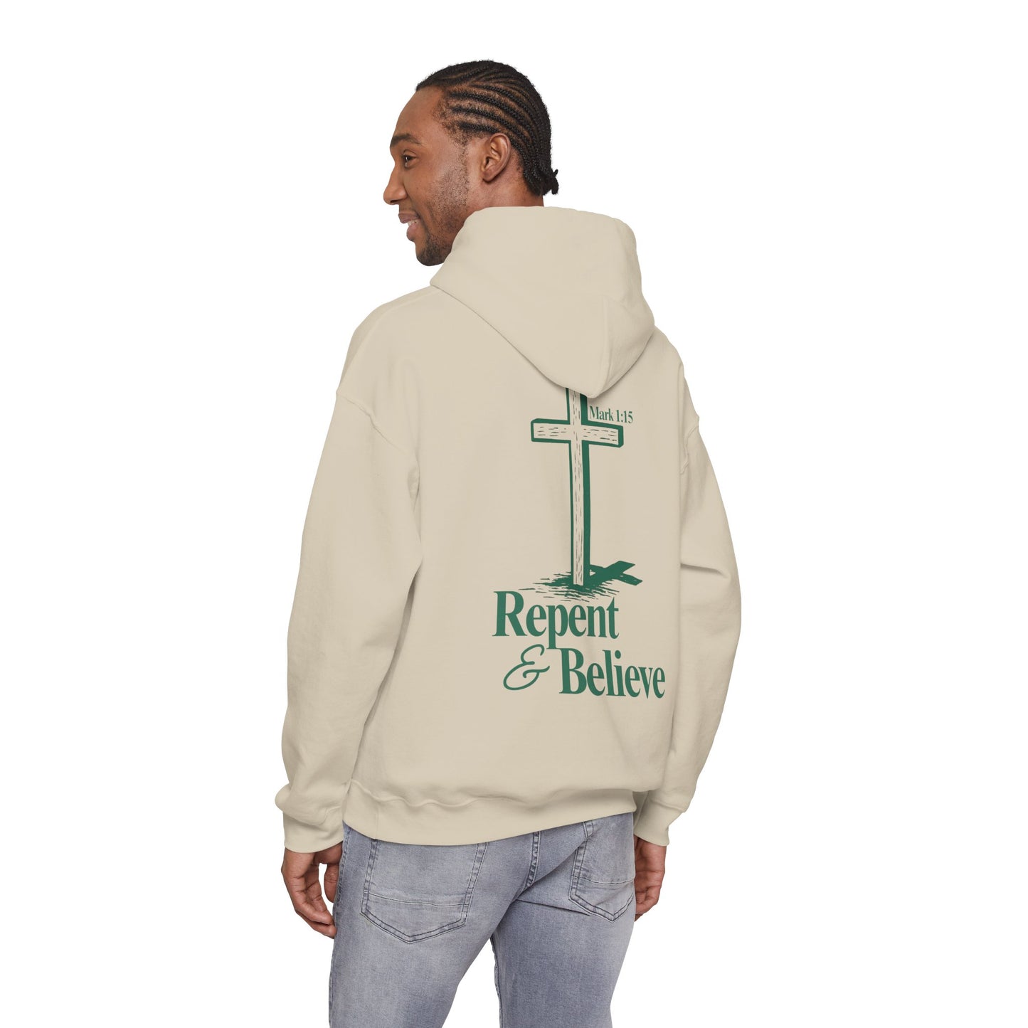 Repent & Believe Hoodie — Mark 1:15