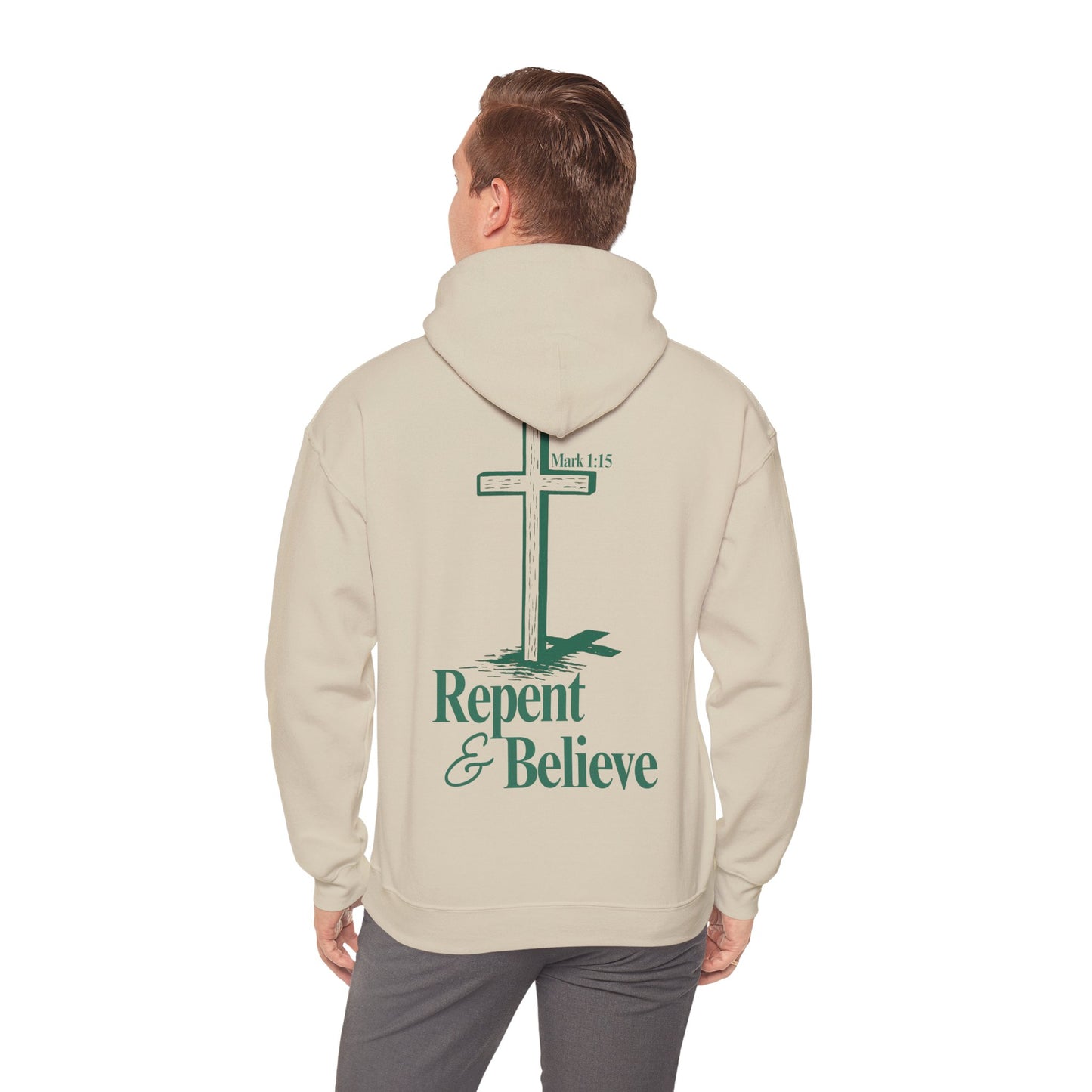 Repent & Believe Hoodie — Mark 1:15