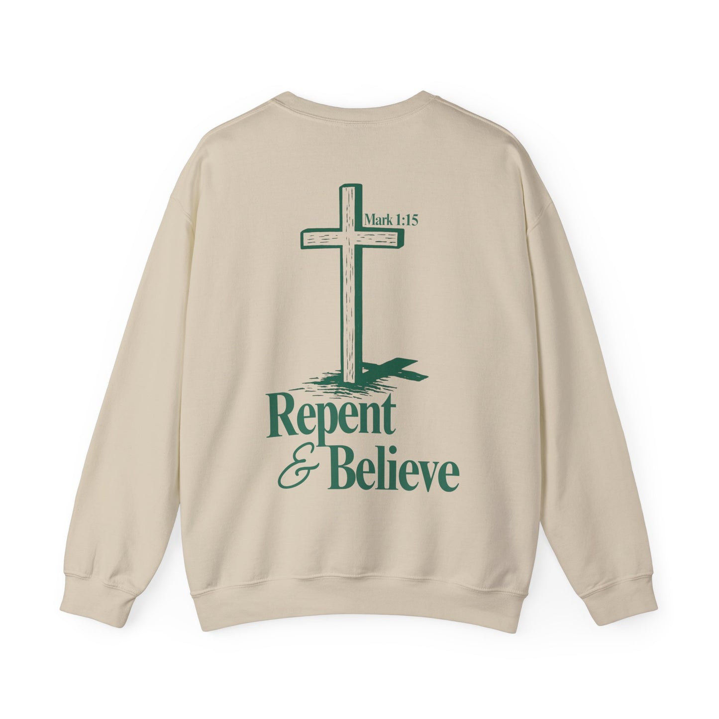 Repent & Believe Crewneck — Mark 1:15