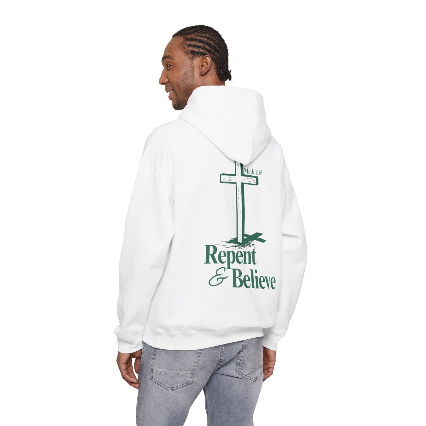 Repent & Believe Hoodie — Mark 1:15