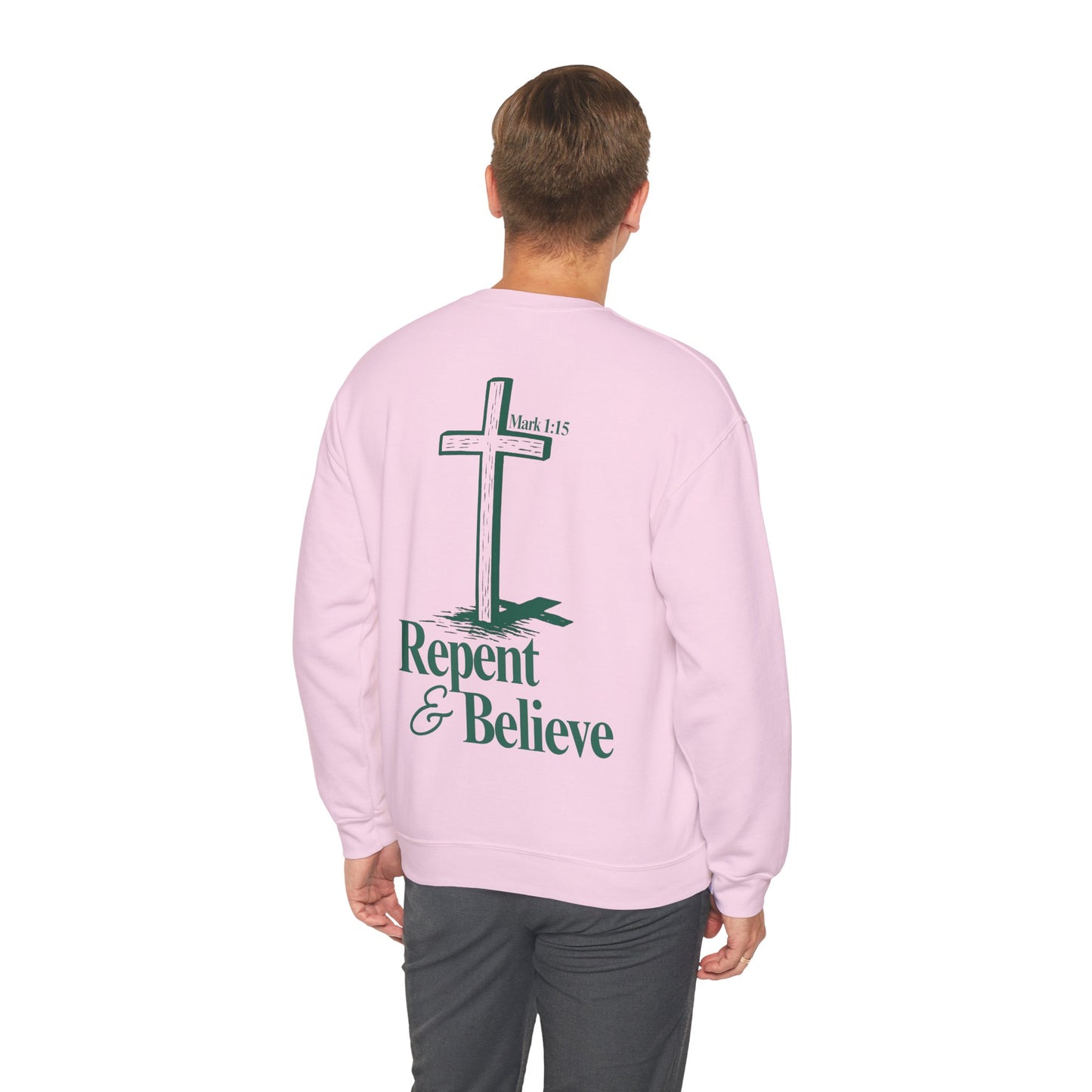 Repent & Believe Crewneck — Mark 1:15